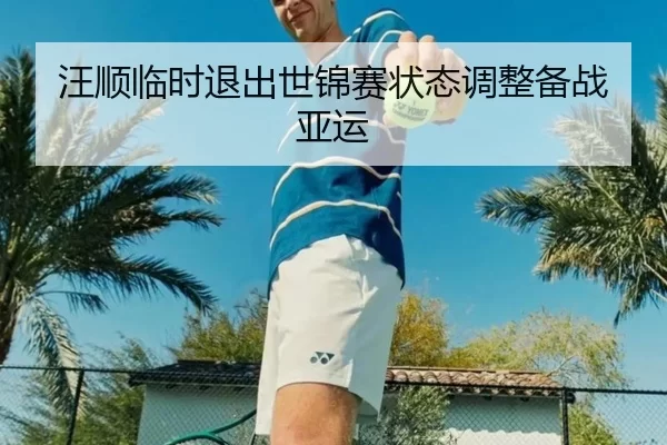 汪顺临时退出世锦赛状态调整备战亚运