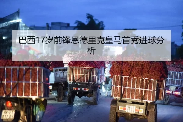 巴西17岁前锋恩德里克皇马首秀进球分析